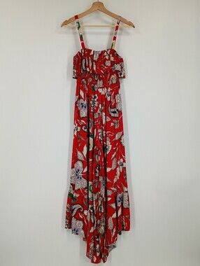 BOG Collective Floral Smocked Jumpsuit